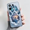 Shockproof Phone Case For Umidigi G9C Soft Silicone Black Casing Aesthetic Romantic Beach Moonlight Pattern Candy Shell