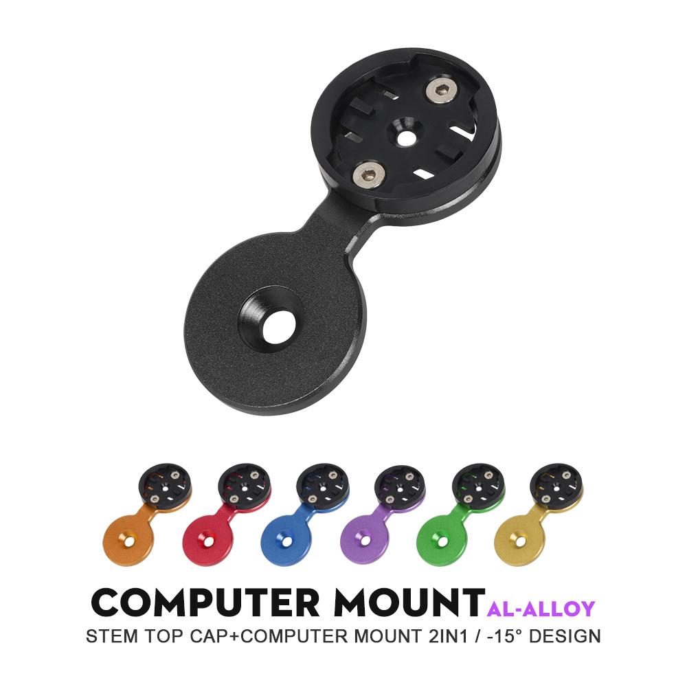Bicycle Computer Holder Bike Stopwatch GPS Mount Stem Top Cap Computer Holder Phone Holder For Garmin Bryton Cateye Wahoo2