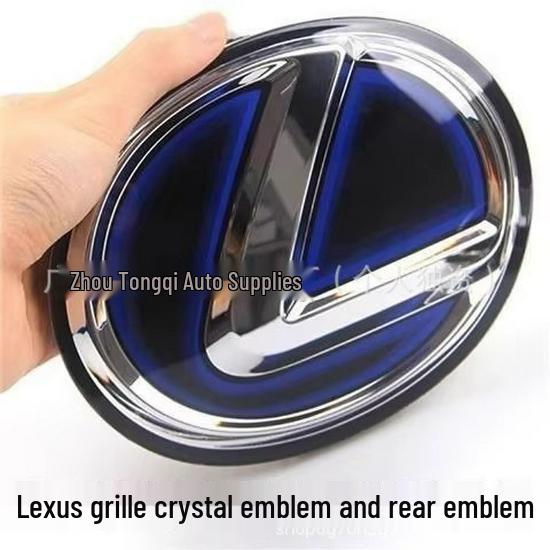 Эмблема решетки радиатора Lexus IS: Черные Зеркальные Хрустальные Наклейки с Логотипом спереди и сзади