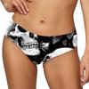 Halloween Women's Striped Skull and Head Briefs Digital Printing Sexy Briefs Panties Women