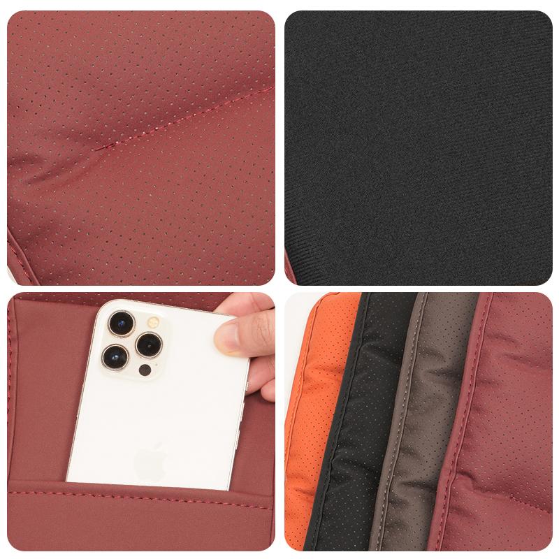 LLIT4 Leather Car Pillowcase Car Accessories Headrest Cover For BMW F30 F10 E90 F20 E46 Anti Fouling Decoration Pillowcase keychain
