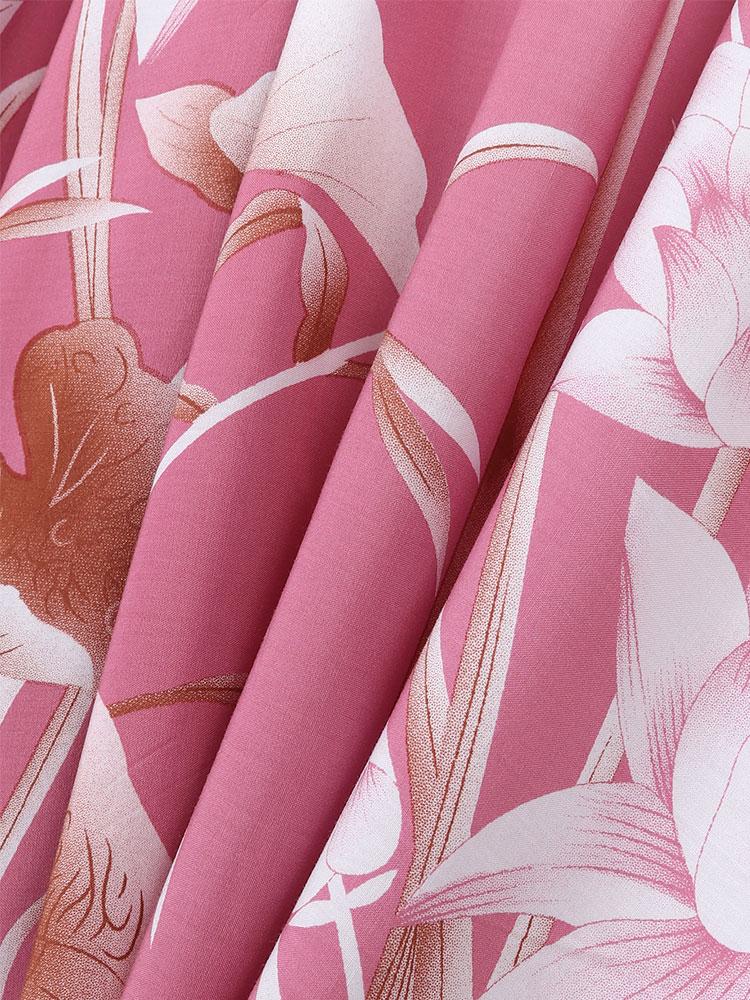 EDOLYNSA Бикини в богемном стиле с принтом, элегантное кимоно с поясом, платье-туника, лето 2024, женская пляжная одежда больших размеров, купальный костюм, накидка Q996