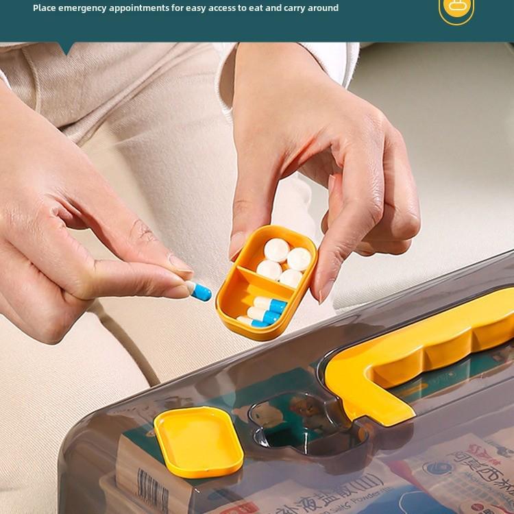 Набор многослойных коробок для хранения лекарств большой емкости