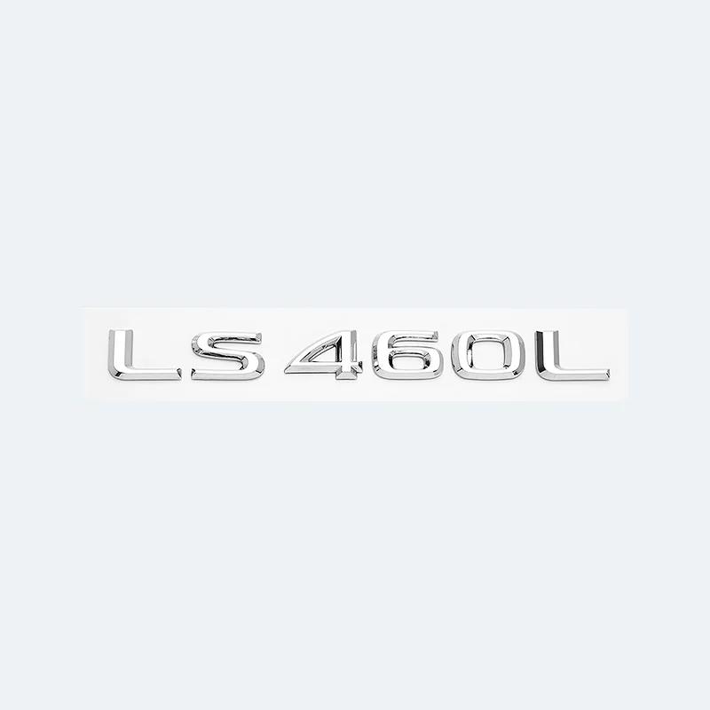 3D Chrome Glossy Black ABS Letters LS350 LS400 LS460 LS460L LS500 LS500h HYBRID Emblem For Lexus Car Trunk Logo Badge Sticker