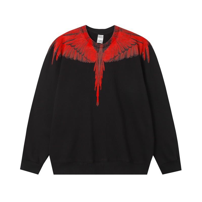 MB Color Feather Phantom Wings Свитер Marcelo Tide Brand Год Молнии Змеи Парная Толстовка