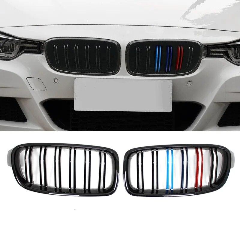 High Quality ABS Car Styling Front Kidney Grille Dual Slat Grille For BMW F30 F31 F35 2012-2018 320i 325i 328i Auto Accessories