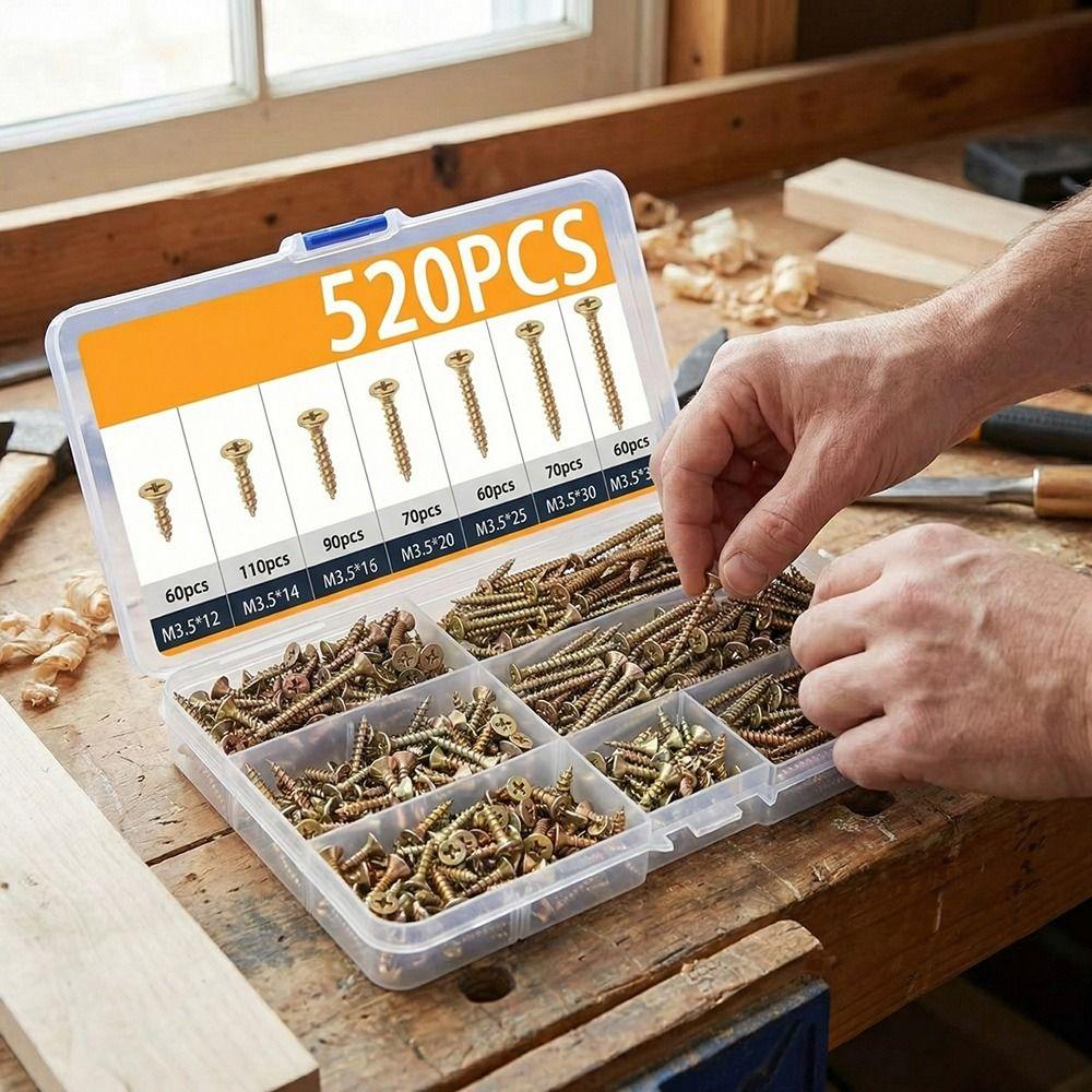 Wood Screw Deck Screws M 3.5 Wood Screws Boxed Self-Drilling Wood Screws Flooring Installation