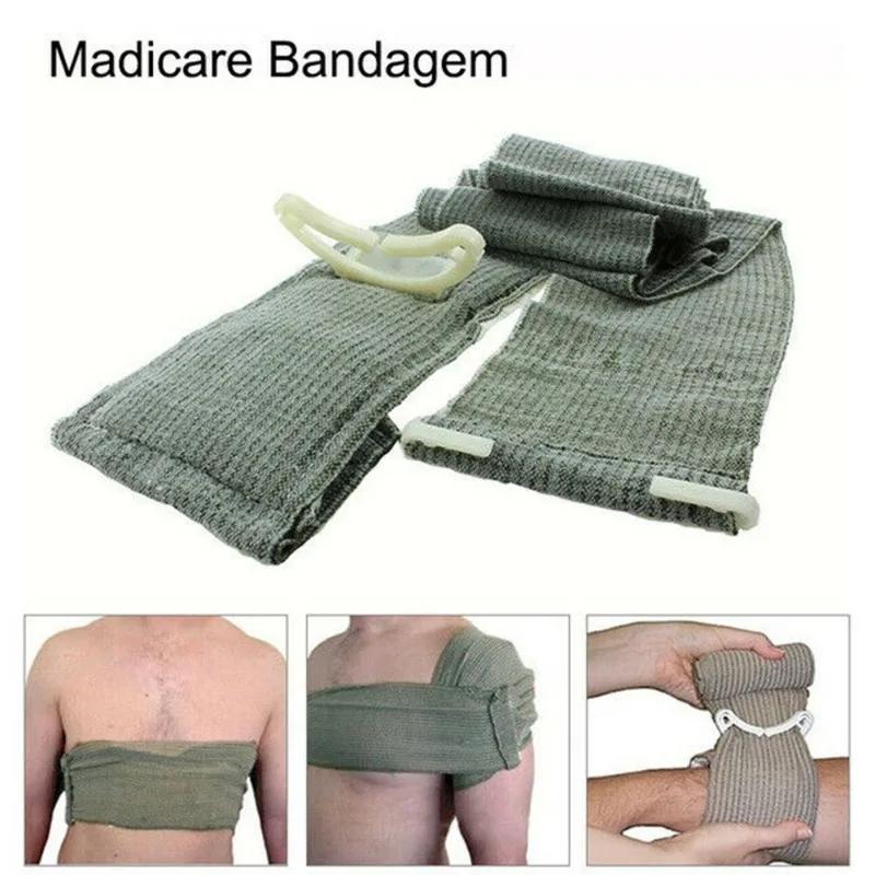 Vacuum Compression Tactical Hemostatic Bandage Elastic Pressurized First Aid Trauma Bandage Outdoor First Aid Kit Survival Tool