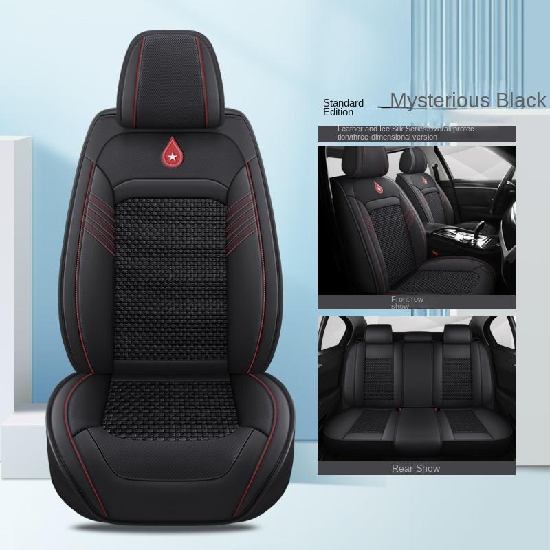 Универсальный стиль роскошный чехол для сиденья автомобиля Ice Silk для HYUNDAI Solaris Sonata Creta Encino Elantra Ix25 Ix35 Kona Аксессуары