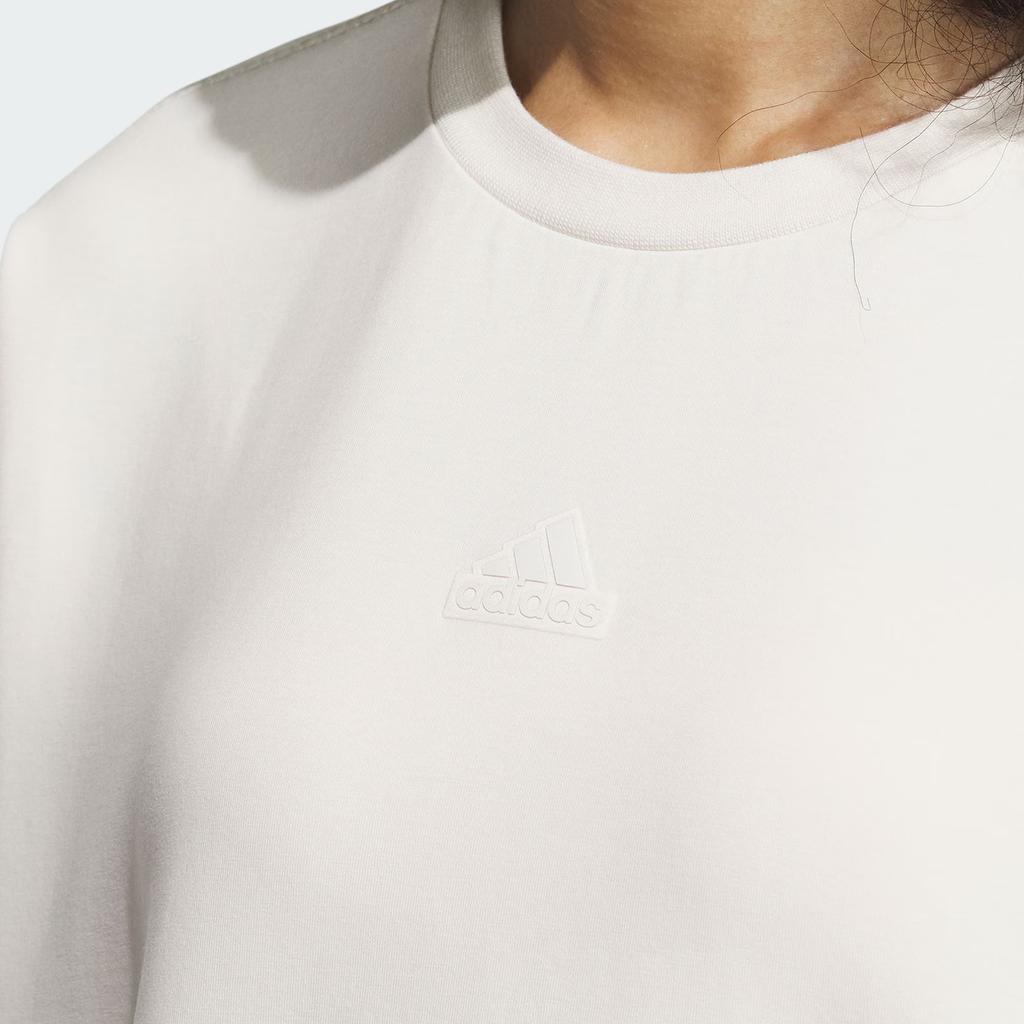 adidas Свитшот Future Style Crew со светоотражающими полосками, спортивный повседневный пуловер с круглым вырезом, женский свитшот, розовый, белый IM8953