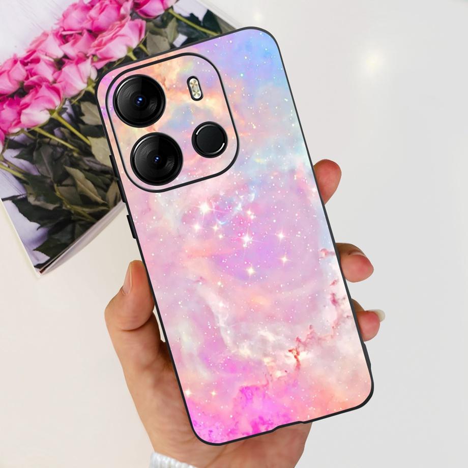 For Tecno Pop 7 BF6 Pop 7 Pro 7PRO BF7 BF7h Case Soft TPU Matte Silicone Bumper Coque Fundas Marble Space Man Dragon Etui Pop7
