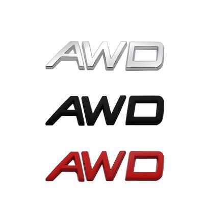 Автомобильная наклейка Металлический значок-эмблема AWD Наклейка на багажник для VOLVO S40 S60 S80 S90 V40 V60 V90 XC40 XC60 XC9 C30 Аксессуары