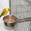 Кормушка для домашних птиц из нержавеющей стали, подвесная кормушка, миска для кормления и поения собак, кошек, попугаев, подвеска для животных, клетка, чашка