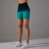 Спортивные шорты с высокой талией и градиентом, бесшовные, женские, для йоги, с подтяжкой бедер, штаны для бега