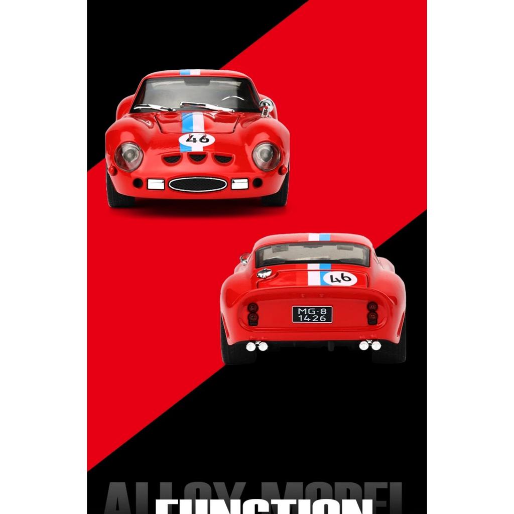 Масштаб 1/32 Ferrari 250 GTO Супер Спортивный Автомобиль Сплав Литой Модель Металл Высокая Симуляция Классический Сентимент Хобби Коллекционный Декоративный Подарок