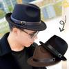 Short Brim Fedora Hat Flap Brim Trilby Hat New Bucket Hats Autumn Season