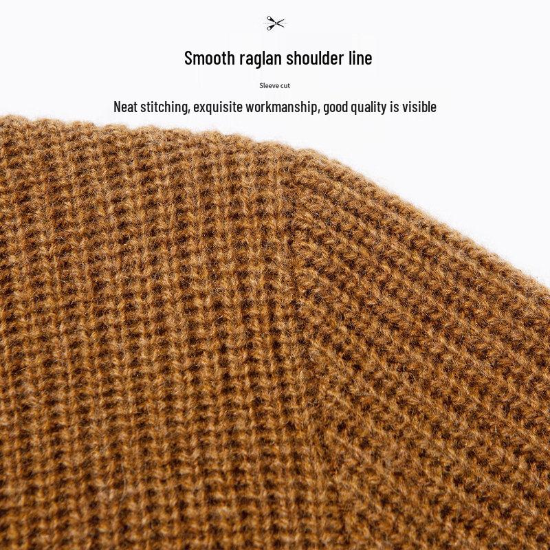 Мужской свитер Hodo из 100% мериносовой шерсти с высоким воротником на молнии