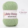 Пряжа из 4 нитей combed milk cotton (хлопок с молочным протеином) в мотке, для вязания спицами и крючком своими руками: Идеально для детских свитеров и шарфов