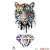 1PCS Waterproof Tattoos Temporary Tattoo Sticker Flowers Rose Body Tattoos for Women Art Arm Hand Tattoos Wolf Tiger Lion Painting Tatoos