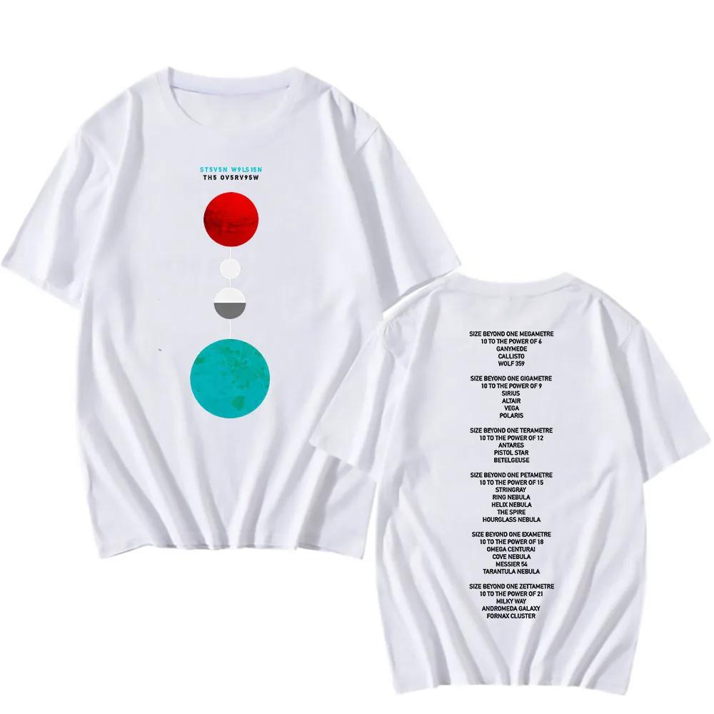 Steven Wilson Tour2025 Summer Mens Tshirt New Fashionable Printed Cotton Tshirt Casual Street Short Sleeve Tshirt Y2k
