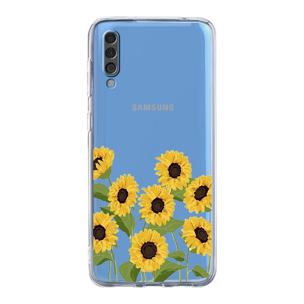 Чехол для телефона с винтажным подсолнухом и лавандой для Samsung A12 A32 A50 A70 A20E A20S A10S A22 A30 A40 A52 A72 5G A02S A04S
