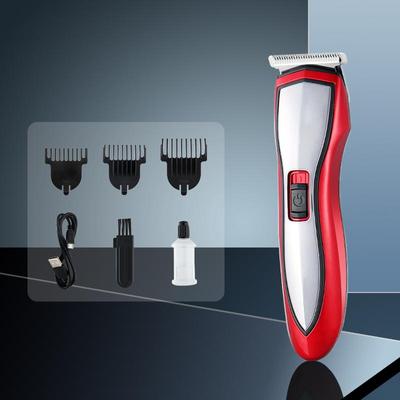 Мужская аккумуляторная электрическая машинка для стрижки волос, триммер, бритва для бороды, 3 бесплатных расчески для мужчин