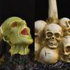 Хэллоуин Ужас Статуя Черепа Смола Призрак Скелет Декор Готический Стиль Череп Смерти Фигурка для Реквизита Дома с Привидениями