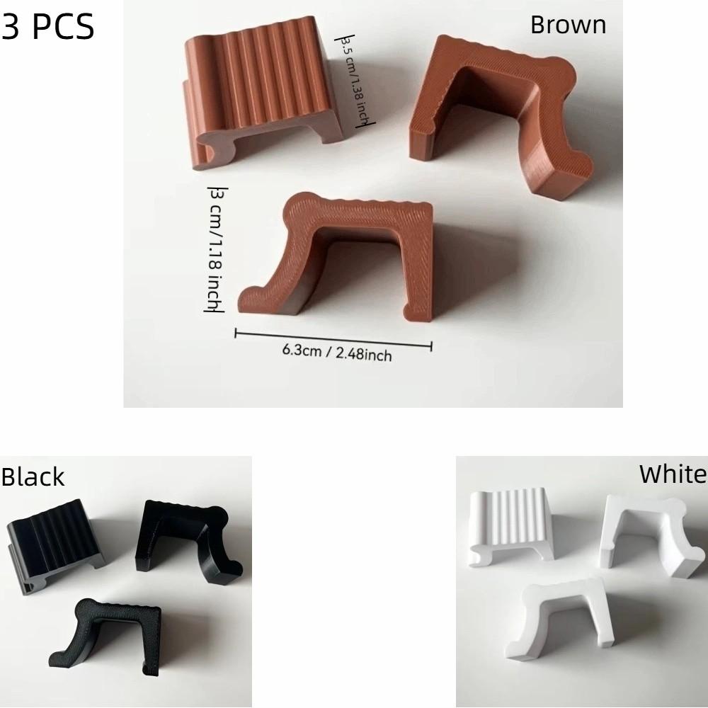 3PCS Decorative Flower Pot Stands 3D Printed Plant Pot Riser Prevent Rot Plant Pot Supports Garden