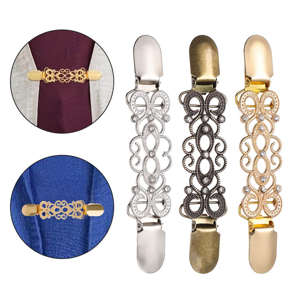 Модный воротник рубашки в стиле ретро, новый свитер, блузка, брошь, брошь для кардигана, зажим для утки, застежки