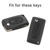 Для Citroen C2 C3 C4 C5 C6 C8 для Peugeot 107 207 307 307S 308 407 607 Чехол для ключей Крышка 2/3 Кнопки Пульт Дистанционного Управления Брелок Аксессуары