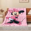 1pc Flannel Minnie Mouse Pink Polka Dot Bedding Throw Blanket Sofa
