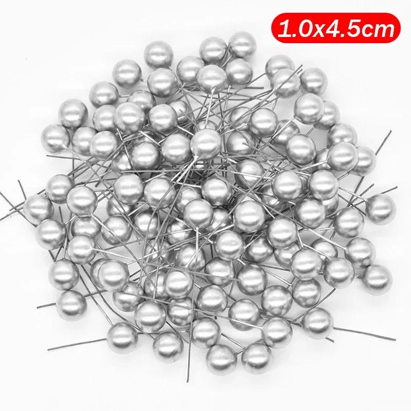 500/50 шт. Мини искусственные красные ягоды DIY цветочный венок украшение искусственные ягоды вишни тычинки рождественская новогодняя вечеринка домашний декор