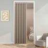 Karado Kobo Room Divider 200cm 100cm Single Accordion Room Door Tension Rod Cold Solid Cold Shape Light Curtain Curtain, Insulated, Blackout,