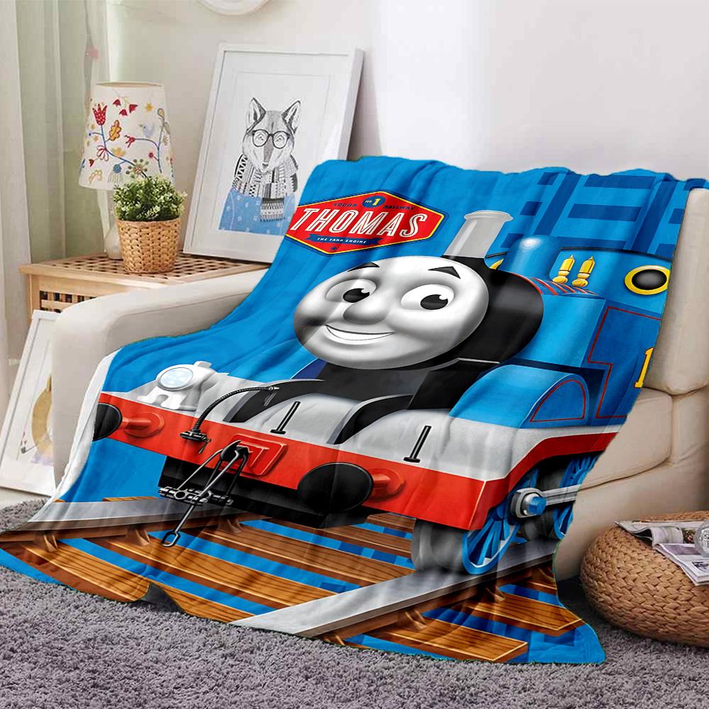 1pc Thomas Friends Engines Adventure flannel Blanket for Super Soft Cute Comfort Blanket for Travel Bedding Couch Sofa Blanket Y73017