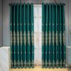 European Style Curtains Thickened Embroidered Curtains Bedroom Full Blackout Insulation Living Room Bay Window Curtain Rod