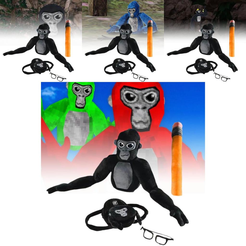 Очаровательная плюшевая игрушка-обезьянка Gorilla Tag для детей и коллекционеров 60x25 см