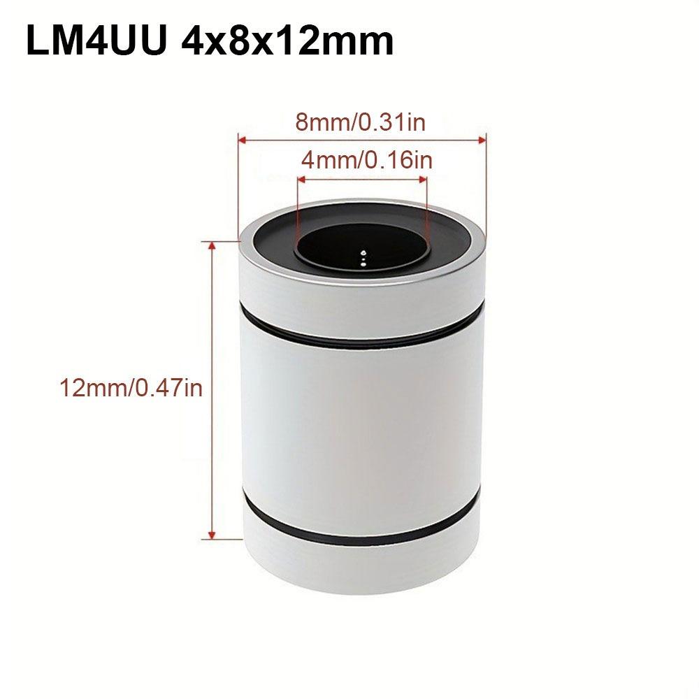 Shaft CNC Part LM3UU LM4UU LM5UU LM6UU Linear Ball Bearing Bushing Steel LM8UU LM10UU LM12UU LM16UU