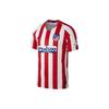 Logo Printed Striped Short Sleeve Atletico Madrid Football Jersey Men Jersey Red White AJ5523-612