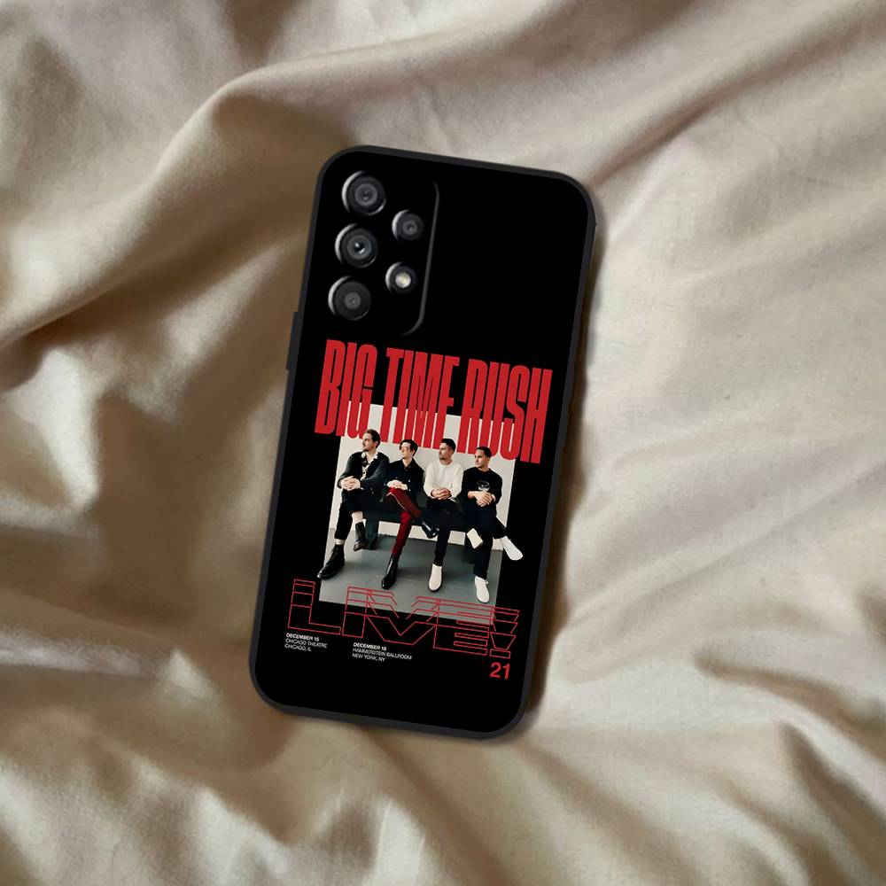 Чехол для телефона Music B-Big Time Rush для Samsung Galaxy A20, A21s, A22, A31, A32, A52, A53, A72, 73, A80, мягкий черный чехол