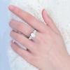1 шт., кольца с белым опалом для женщин, обручальное кольцо на годовщину, ювелирные изделия, подарки для нее