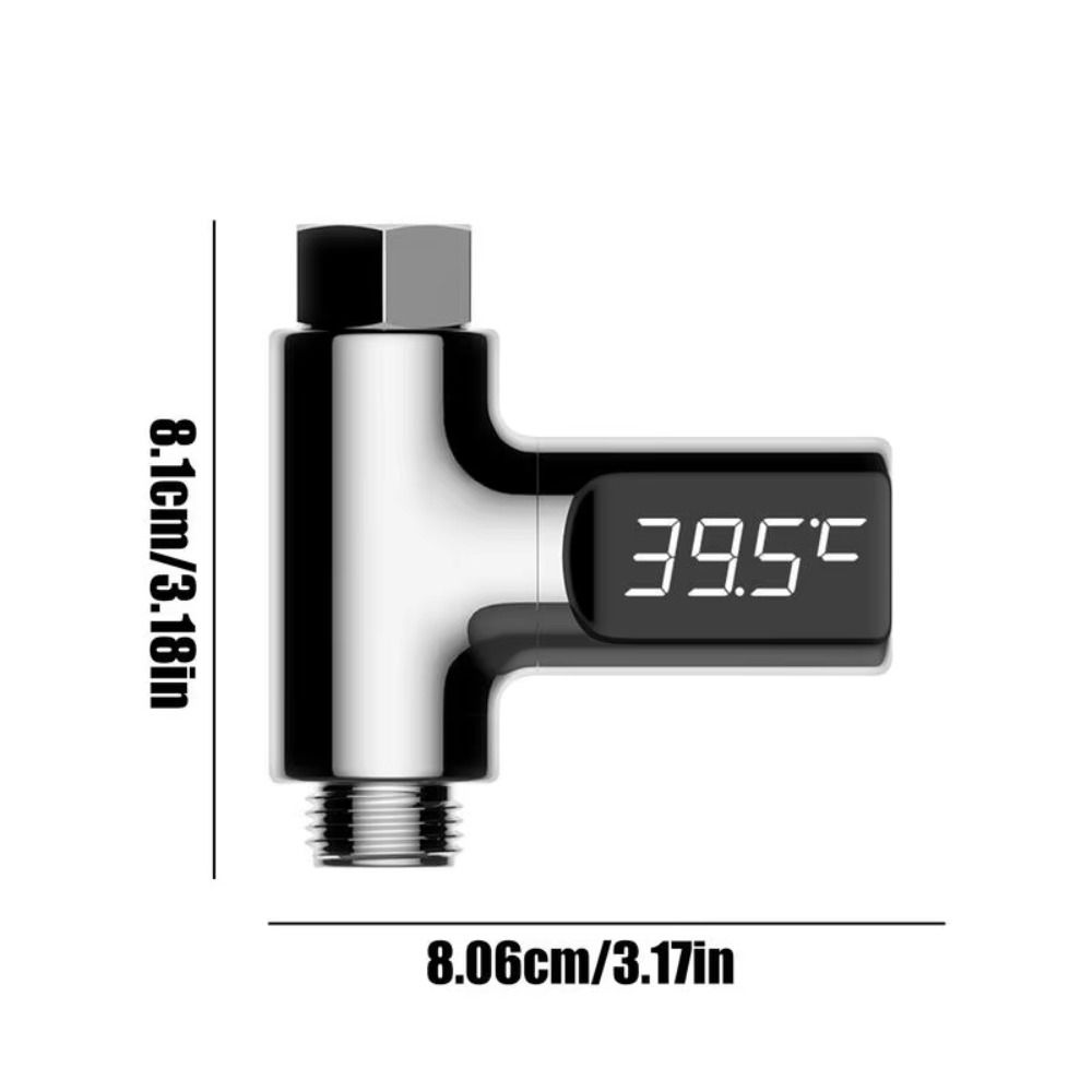 Hot Tub Water Temperature Monitor Self-powered Shower Faucets Bathing Temperature Meter Household