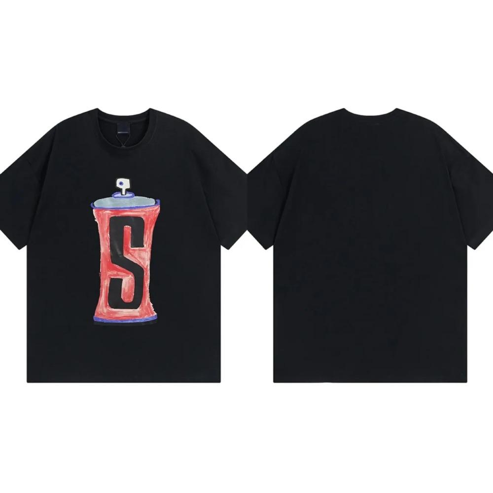 Американская футболка 2024 Новая Мужская Женская Брендовая Футболка с Коротким Рукавом Одежда Дизайнерская Футболка Лето Роскошные Топы Y2k Уличная Одежда