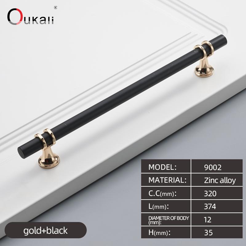 Oukali Promotion Factory Top Seller Zinc Alloy New T Bar Pull Kitchen Cupboard Cabinet Drawer Door Long Knurled Handles