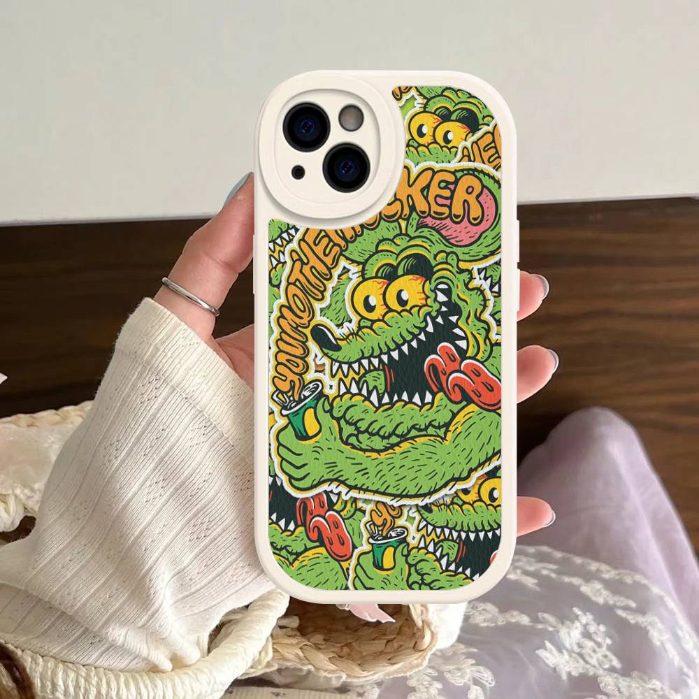 Забавный чехол Rat Fink из твердой кожи для iPhone 14 13 16 Mini 15 14 11 12 Pro Max Plus Fundas