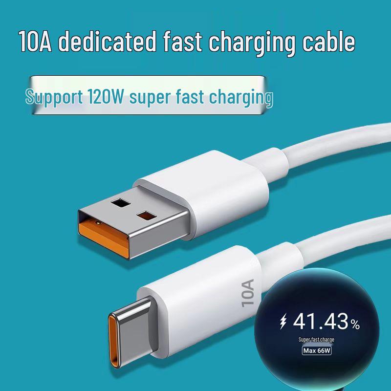 10A 120W Super Fast Charging Type-C Cable for Huawei Honor - Universal Flash Charging