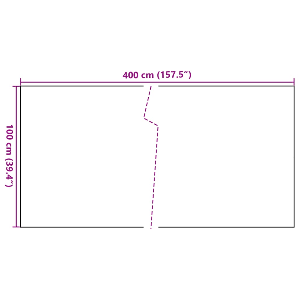 Balcony Privacy Screen Black 400x100 cm Poly Rattan