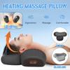 Подушка для массажа шеи, снимает боль в глубоких тканях, массажер с подогревом для мужчин и женщин, подушка из пены с памятью, средство для сна, непрерывное использование от сети