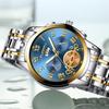 Fngeen 4001 Fashion Life Waterproof Luminous Pointer Steel Wristwatch Jam Montres Reloj Luxury Tourbillon Quartz Watch for Men