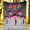 AKA Theme Printed Blanket - Perfect for Couch, Bed, Travel & Outdoor Use | Machine Washable, Cozy & Durable.