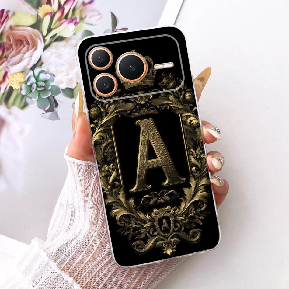 For Honor Power 2 / Power 5G Royal Crown Initial Letter Couple Phone Case For Honor Power Power2 Soft Silicone TPU Bumpers